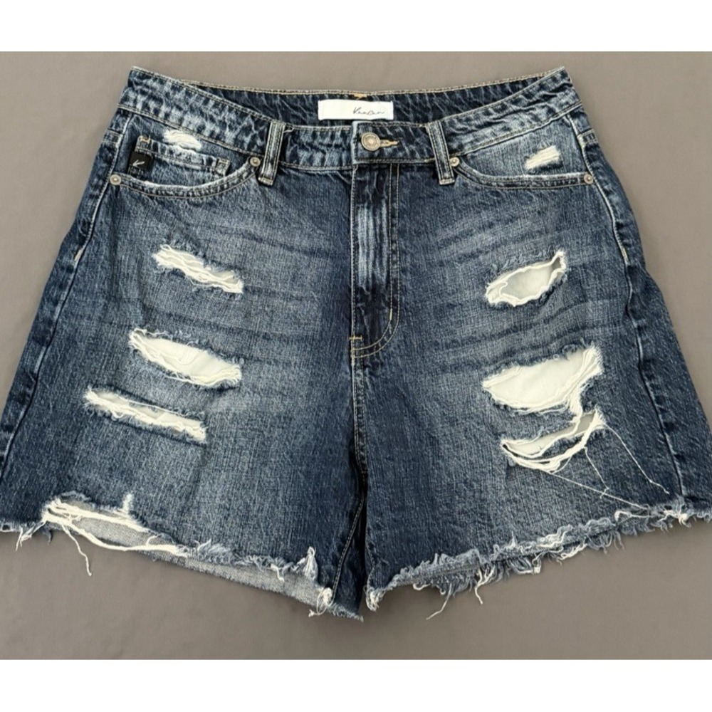 KanCan Shorts Womens Size 9/28 Raw Hem High Rise Distressed Denim KC8591ND